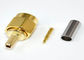 Waterproof SMA RF Coaxial Connectors Connector Male Plug Straight Crimp On Coax Connectors Gold Plated supplier